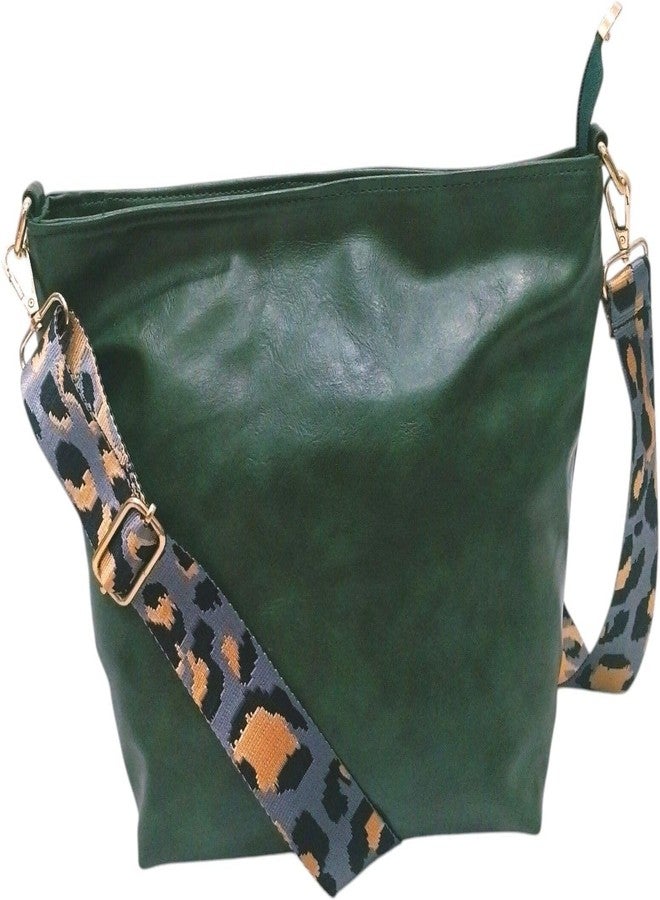 Poorak Green Sling Bag with Detachable Grey Belt for Girls & Women - Image 1